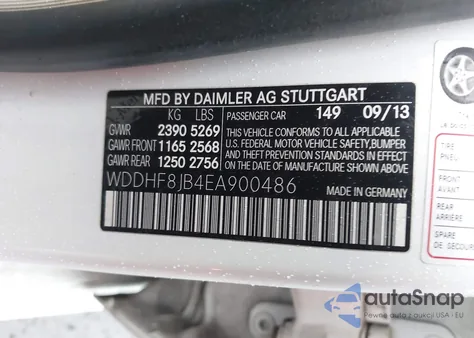 2014 Mercedes-Benz E 350 4Matic from USA, damaged, VIN WDDHF8JB4EA900486